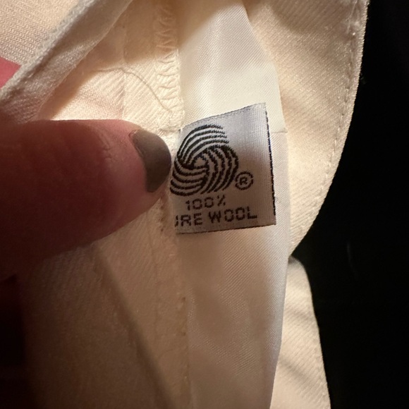 Lauren Ralph Lauren Cream Wool Dress Pants - Picture 7 of 7